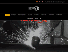 Tablet Screenshot of firepiping.com